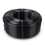 لفة أنابيب بلاستيك HDPE ضغط 16 بار PE 80 قطر 25 مم SDR 9 سماكة 2.8 مم أسود