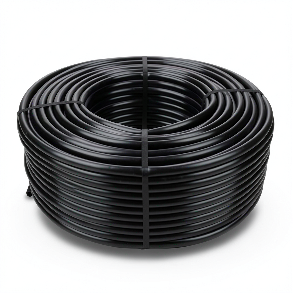 لفة أنابيب HDPE ضغط 16 بار PE 80 قطر 40 مم سمك 5.5 مم لون أسود