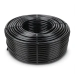 لفة أنابيب HDPE ضغط 16 بار PE 80، قطر خارجي 40 مم SDR 9 أسود