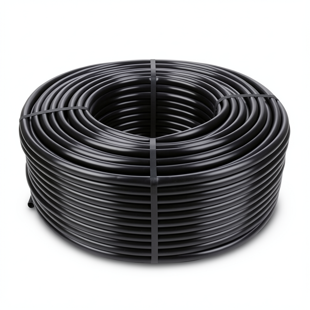 HDPE Coil Pipe 16 Bar Pressure PE 80 Outer Diameter 75 mm Black