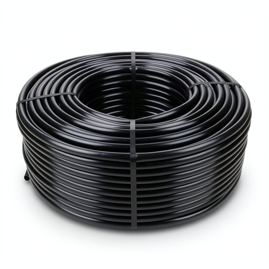 لفة انابيب بلاستيك HDPE ضغط 16 بار PE 80 قطر خارجي 75 مم SDR 9 لون اسود