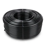 لفة أنابيب HDPE ضغط 16 بار PE 80 حجم 90 ملم SDR 9 سمك 10.1 ملم لون أسود