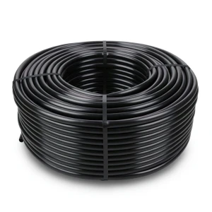 لفة أنابيب HDPE ضغط 16 بار PE 80 حجم 90 ملم SDR 9 سمك 10.1 ملم لون أسود