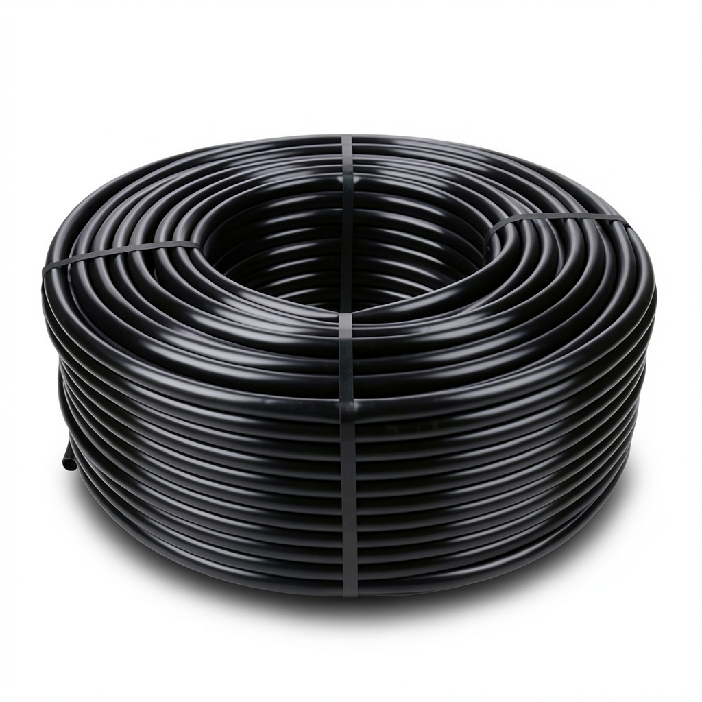 لفة انابيب بلاستيك HDPE ضغط 16 بار PE 80 قطر خارجي 110 مم SDR 9 لون اسود