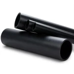 High Density Polyethylene Pipe Pressure 6 Bar PE 80 Size 200 mm Thickness 9.1 mm Black