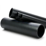 أنابيب HDPE ضغط 16 بار PE 80، قطر خارجي 140 مم سمك 19.2 مم لون أسود