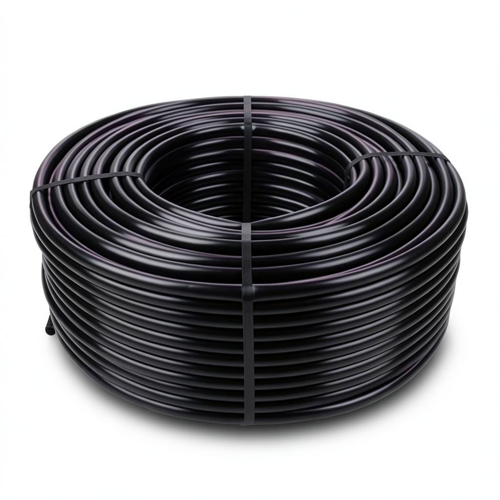 HDPE Coil Pipe Pressure 16 Bar PE 80 Size 40 mm Thickness 5.5 mm Black