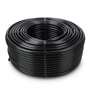 HDPE Coil Pipe Pressure 16 Bar PE 80 Outer Diameter 90 mm Thickness 12.3 mm Black