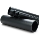 أنابيب بلاستيك HDPE ضغط 6 بار PE 80 قطر خارجي 450 مم سمك 20.5 مم لون أسود