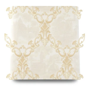Classic Wallpaper Length 10m, Width 0.73m, Beige Color, Model 41705