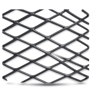 Hot Rolled Black Steel Expanded Metal Mesh Khaleeji 3.8 mm Thickness 1.22 m Width 2 m Length
