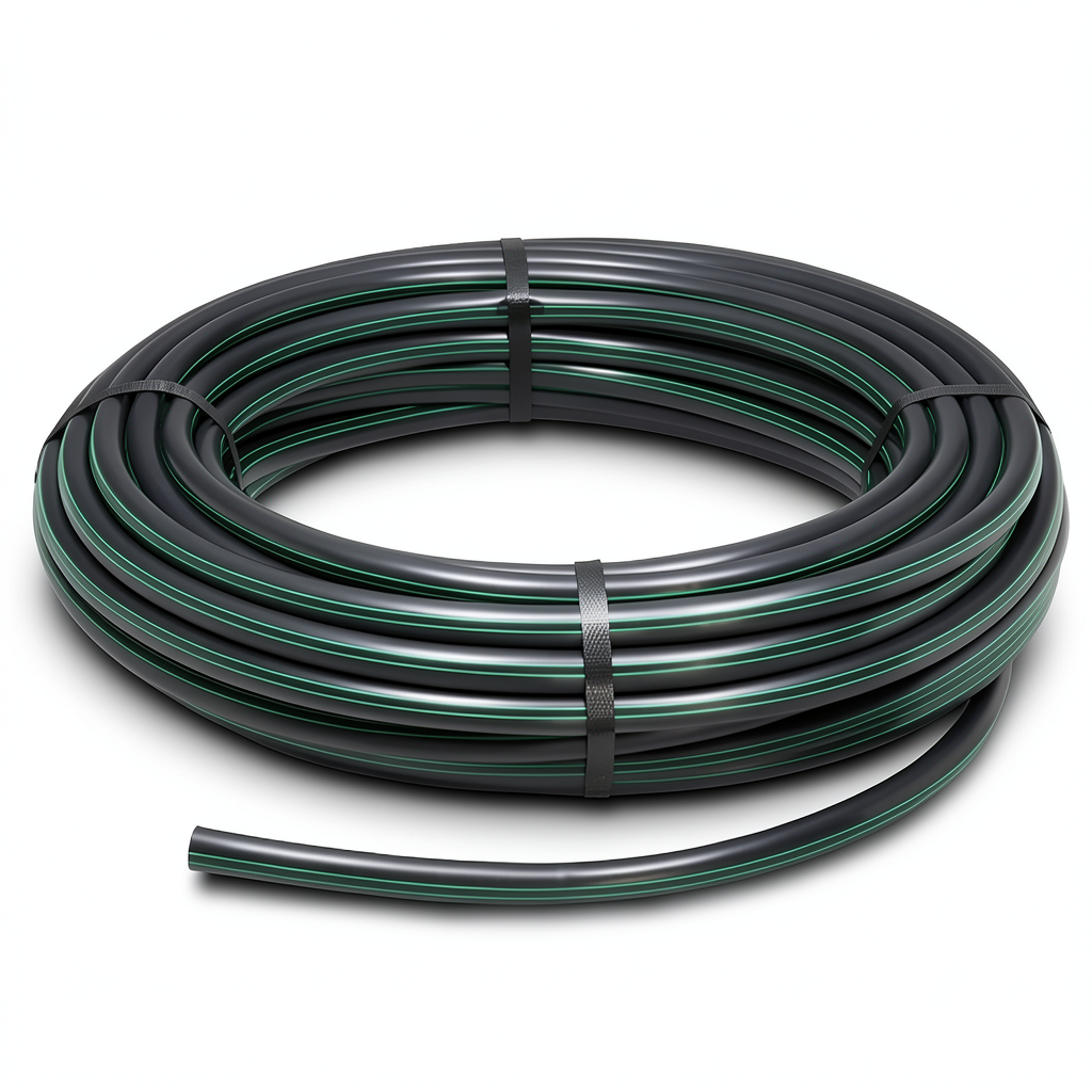 HDPE Coil Pipe Pressure 15.9 Bar PE 63 Size 16 mm SDR 7.4 Black