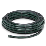 لفة أنابيب بلاستيك HDPE ضغط 4 بار PE 63، قطر خارجي 63 مم SDR 26 أسود مع خطوط خضراء