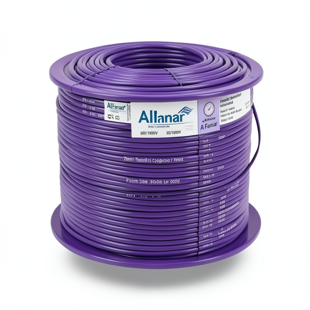 70mm Flexible Copper Wire 600/1000V 300ft Length, Purple | Al Fanar