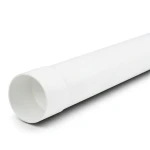 مواسير بلاستيك UPVC ضغط 16 بار (SDR 17) قطر خارجي 180 مم سمك 10.7 ملم لون أبيض