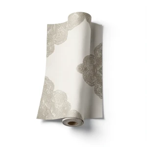 Spain Wallpaper Beige Color Classic Design, Size 10m x 0.53m, Model 1101-4