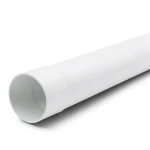 مواسير UPVC ضغط 16 بار SDR 17 قطر خارجي 200 مم سمك 11.9 مم لون أبيض