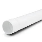 أنابيب بلاستيك UPVC ضغط 16 بار (SDR 17) قطر خارجي 225 مم سمك 13.4 ملم أبيض