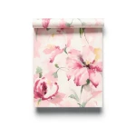Floral Wallpaper Pink Color, Size 10mx0.53m, Model aq50001