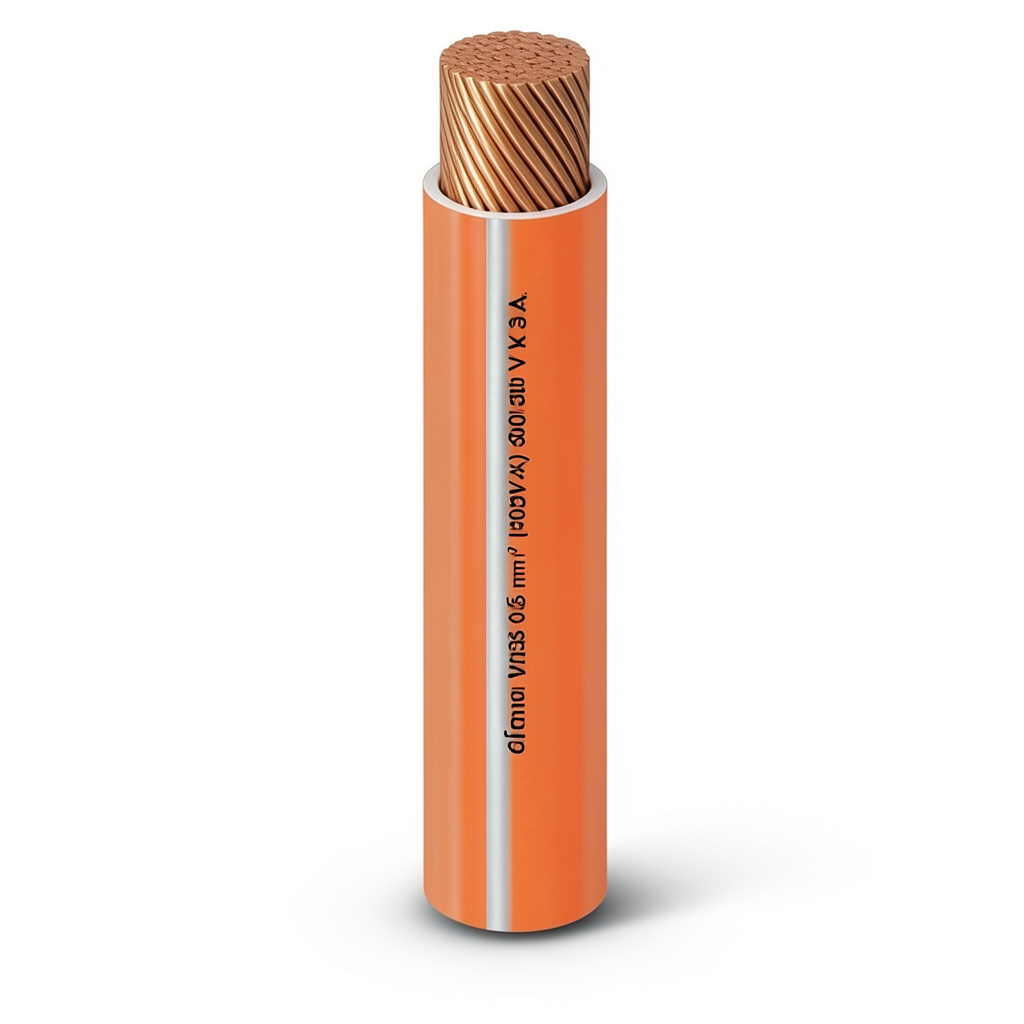 Alfanar 1 mm Flexible Copper Wire, 600/1000V, 300ft Length, Orange | Al Fanar