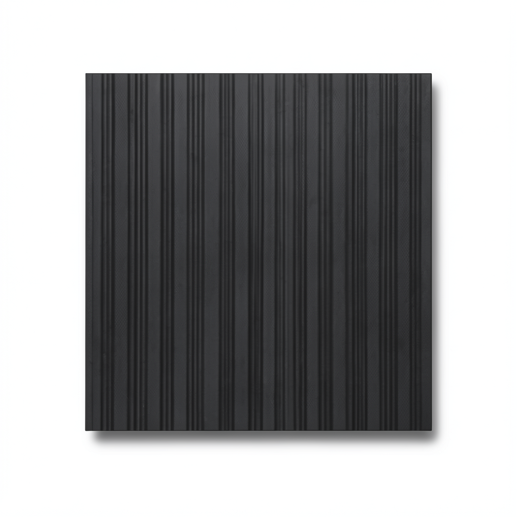 Decorative Black Porcelain Floor Tiles Thickness 10 mm, 60x60 cm, Club Model
