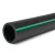 HDPE Plastic Pipe PN 15.9 Bar PE 63, 500 mm OD, SDR 7.4 Black with Green Stripes - Image 1