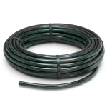 لفة أنابيب بلاستيك HDPE ضغط 4 بار PE 63 قطر خارجي 90 مم SDR 26 أسود مع خطوط خضراء