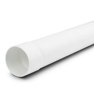 مواسير بلاستيك UPVC ضغط PN 12.5 بار (SDR 21) مقاس 180 مم سمك 8.6 ملم لون أبيض