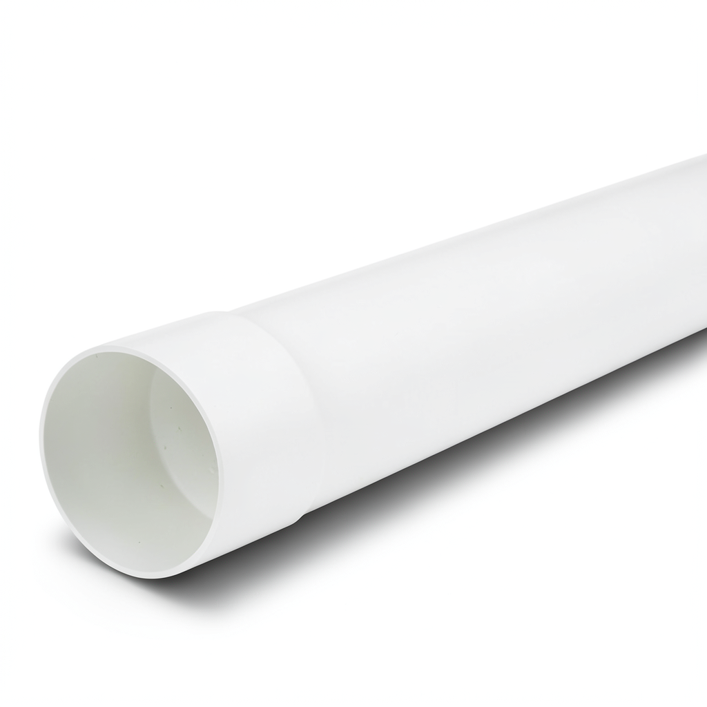 مواسير UPVC ضغط 12.5 بار (SDR 21) مقاس 200 ملم سمك 9.6 مم لون أبيض
