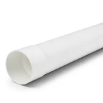 أنابيب بلاستيك UPVC ضغط 12.5 بار (SDR 21) مقاس 225 مم سماكة 10.8 مم لون أبيض