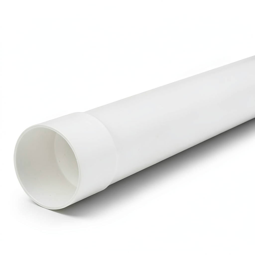 أنابيب بلاستيك UPVC ضغط 12.5 بار (SDR 21) مقاس 225 مم سماكة 10.8 مم لون أبيض