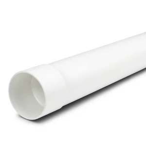 مواسير UPVC ضغط 12.5 بار (SDR 21) مقاس 250 ملم سماكة 11.9 مم لون أبيض