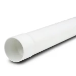 مواسير بلاستيك UPVC ضغط 16 بار (SDR 17) قطر خارجي 110 مم سمك 6.6 مم لون أبيض