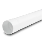 مواسير UPVC ضغط 16 بار (SDR 17) قطر خارجي 125 ملم سمك 7.4 ملم لون أبيض