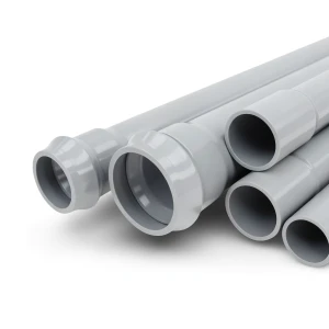 UPVC Pipes Nominal Pressure 10 Bar Outside Diameter 110 mm Thickness 4.2 mm Gray