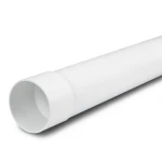 أنابيب UPVC ضغط 16 بار (SDR 17) قطر خارجي 160 ملم سماكة 9.5 ملم لون أبيض