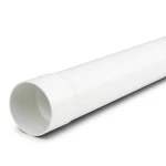 مواسير UPVC ضغط 16 بار SDR 17 قطر خارجي 200 مم سمك 11.9 مم لون أبيض