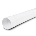 أنابيب بلاستيك UPVC ضغط 16 بار (SDR 17) قطر خارجي 225 مم سمك 13.4 ملم أبيض