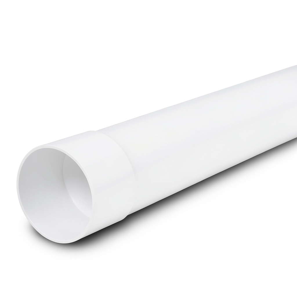 أنابيب بلاستيك UPVC ضغط 16 بار (SDR 17) قطر خارجي 225 مم سمك 13.4 ملم أبيض