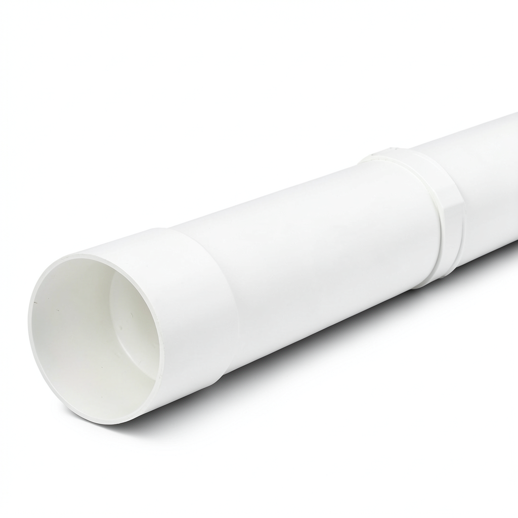 أنابيب UPVC ضغط 16 بار (SDR 17) قطر خارجي 250 مم سماكة 14.8 مم لون أبيض
