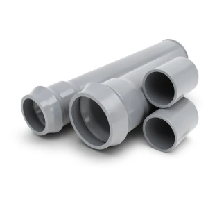 UPVC Pipes Nominal Pressure 10 Bar Outside Diameter 180 mm Thickness 6.9 mm Gray