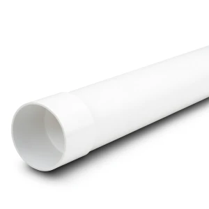 مواسير بلاستيك UPVC ضغط 20 بار (SDR 13.6) مقاس 110 مم سمك 8.1 مم لون أبيض