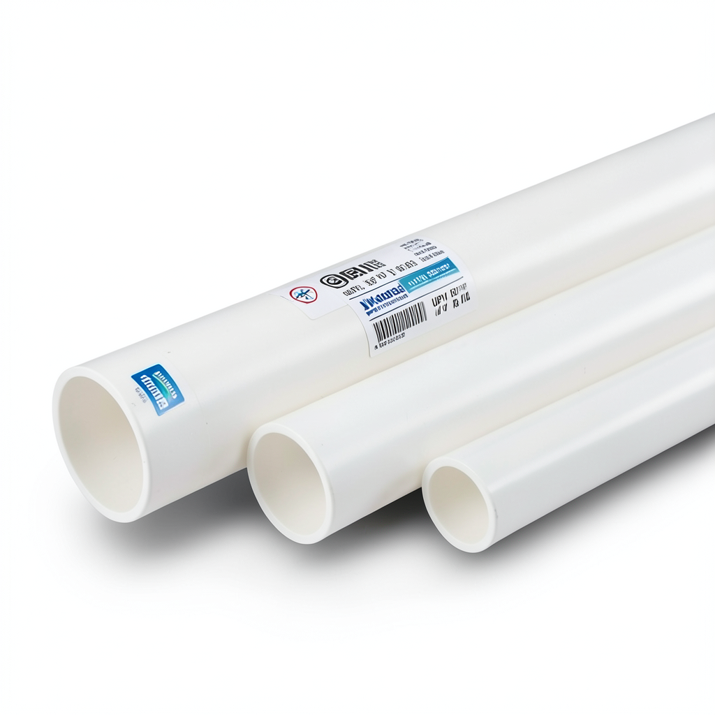 أنابيب UPVC جدول 80 مقاس ½ إنش سمك 3.7 مم لون أبيض | بلاستيك الوطنية