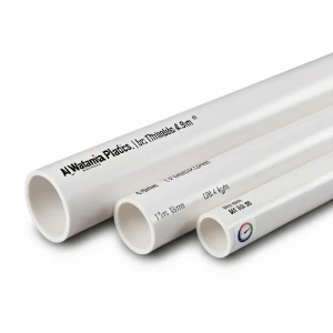 UPVC Pipes Schedule 80 Size 1¼ inch Thickness 4.9 mm Weight 0.84 kg/m White | Al Watania Plastics