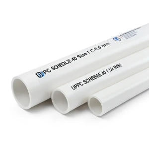 UPVC Pipes Schedule 40 Size 1 ¼ inch Thickness 3.6 mm Weight 0.65 kg/m White | Al Watania Plastics