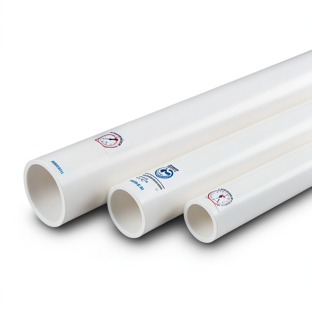 أنابيب UPVC جدول 40 مقاس ½ إنش سمك 2.8 مم وزن 0.24 كجم/م لون أبيض | بلاستيك الوطنية
