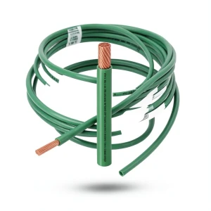 كابل نحاس THHN/THWN معزول PVC 105°C قطر 7.6 مم 600 فولت طول 500 قدم أخضر | شركة الفنار