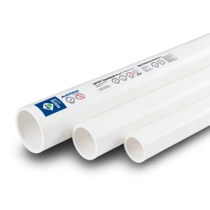 أنابيب UPVC جدول 80 مقاس ½ 1 إنش سمك 5.1 مم وزن 1.03 كجم/م لون أبيض | بلاستيك الوطنية