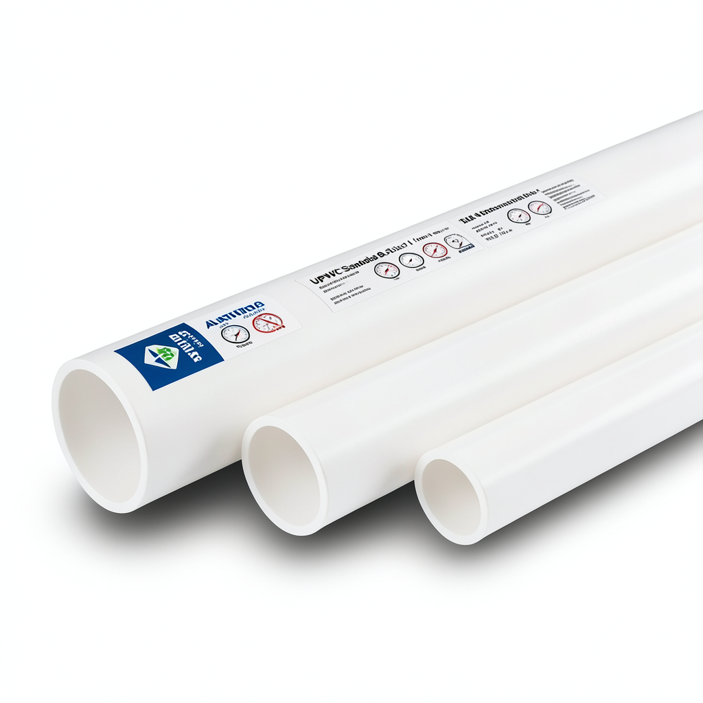 أنابيب UPVC جدول 80 مقاس ½ 1 إنش سمك 5.1 مم وزن 1.03 كجم/م لون أبيض | بلاستيك الوطنية