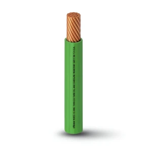 كابل نحاس THHN/THWN معزول PVC 105 درجة مئوية قطر 11.9 مم 600 فولت طول 500 قدم لون أخضر | شركة الفنار
